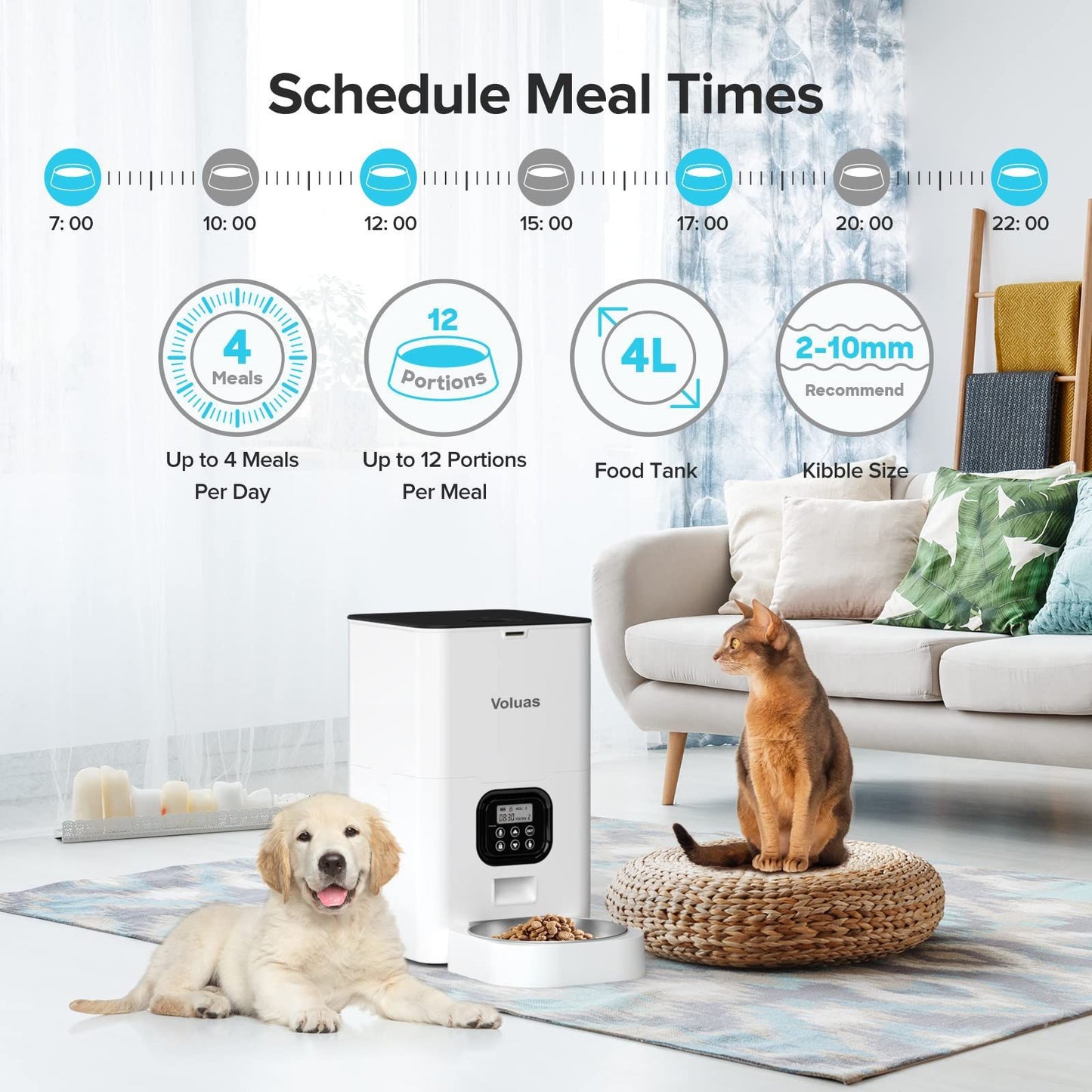 HEYBO double - meal feeder smart automatic pet feeder - HEYBO