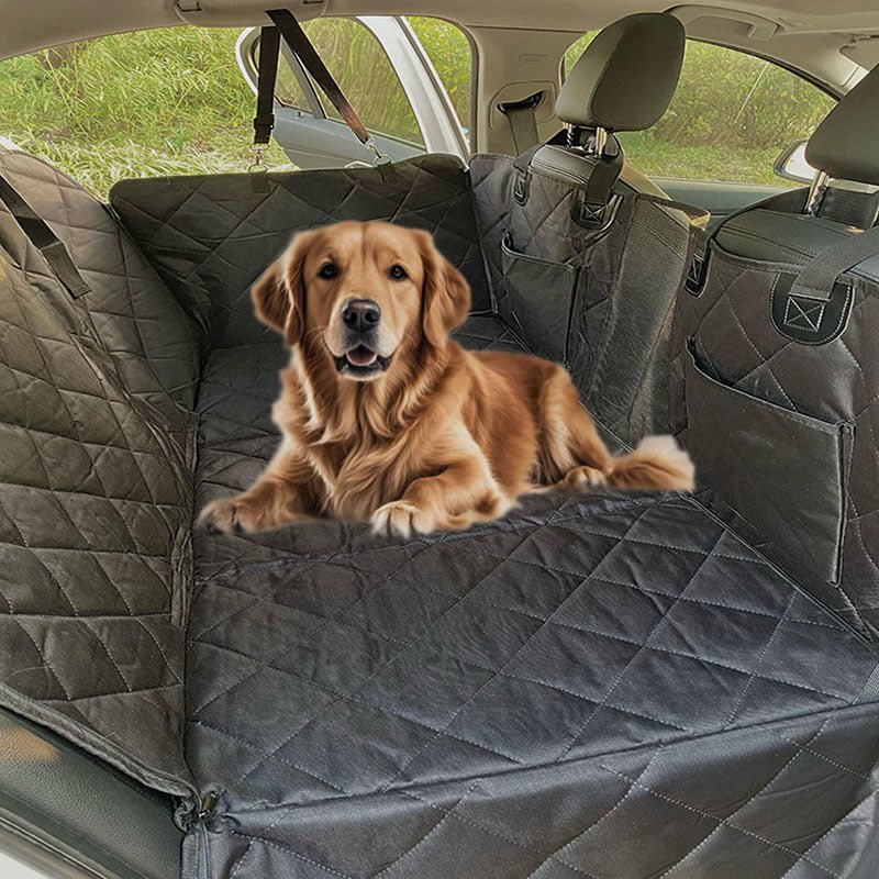 HEYBO Back Seat Extender Hard Bottom Dog Car Seat Cover for Back Seat - HEYBO