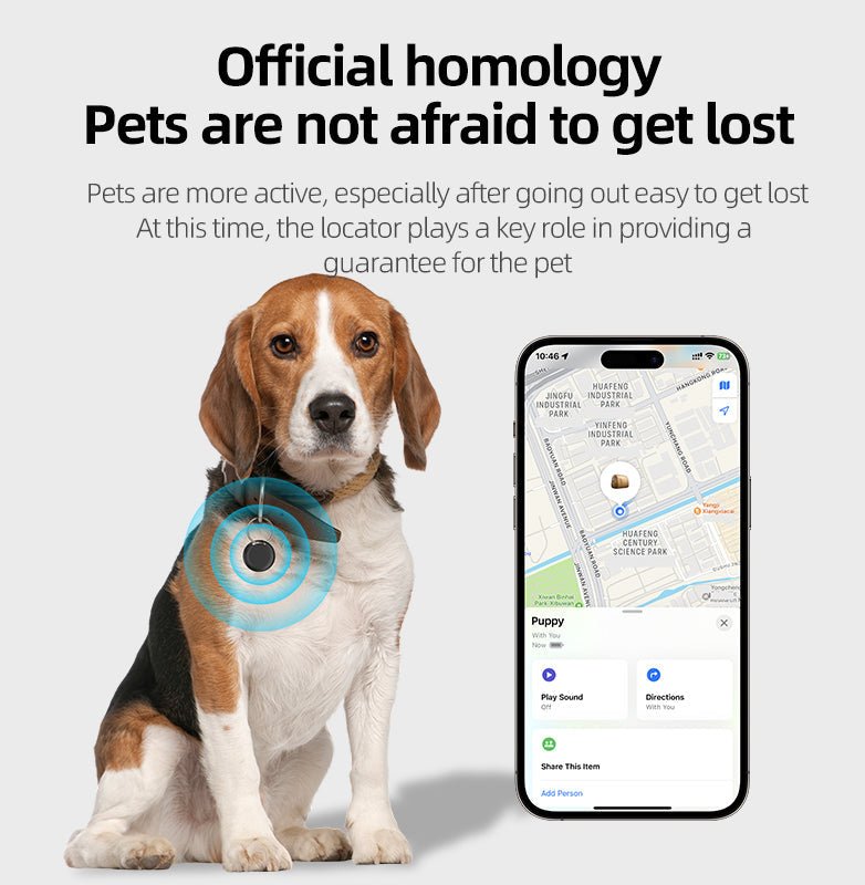 HEYBO GPS Tracker for Dogs Mini GPS Pet Tracker - HEYBO