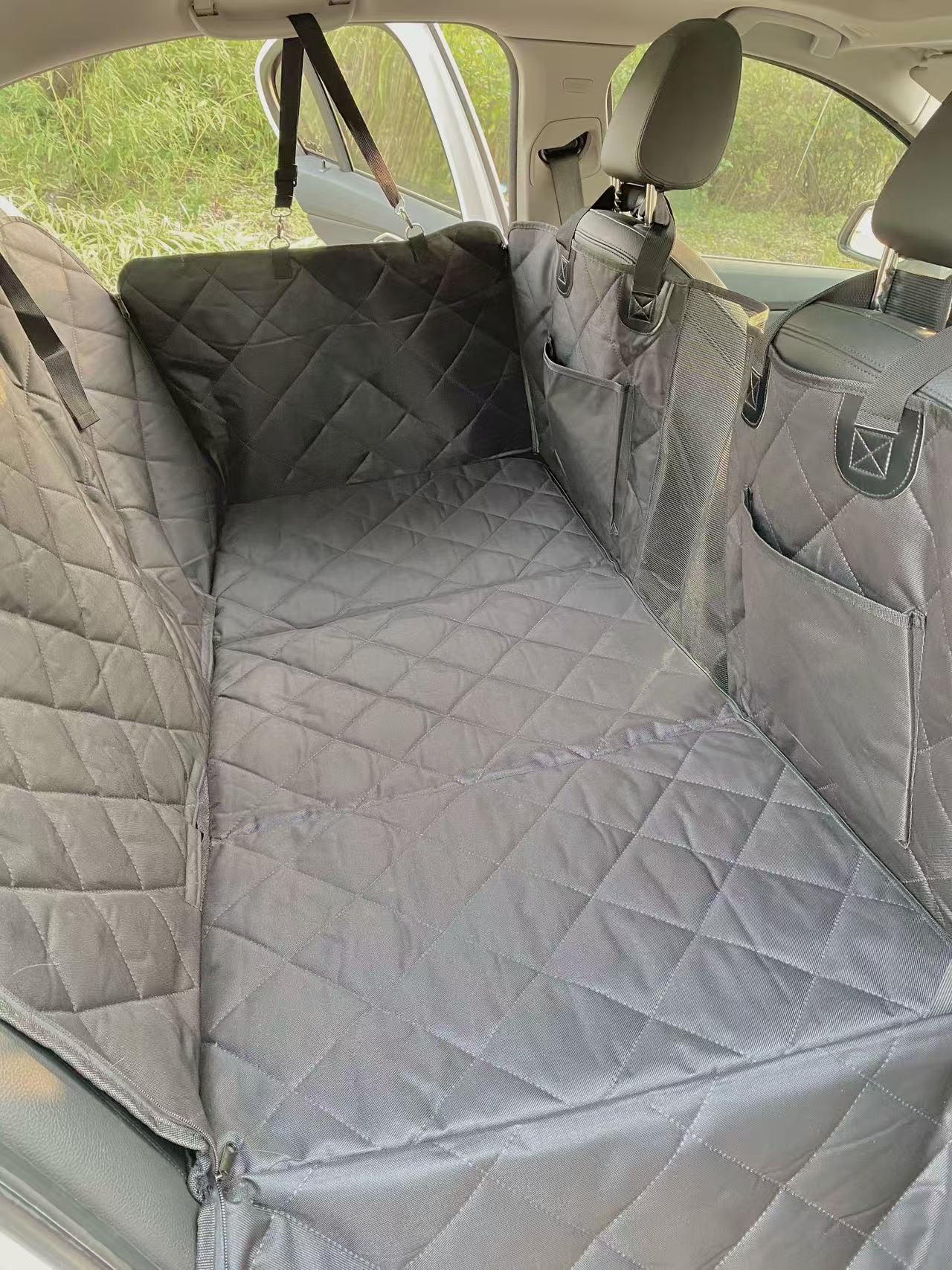 HEYBO Back Seat Extender Hard Bottom Dog Car Seat Cover for Back Seat - HEYBO