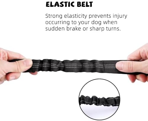 HEYBO Retractable Dog Car Harness Adjustable Dog Seat Belt for Vehicl - HEYBO