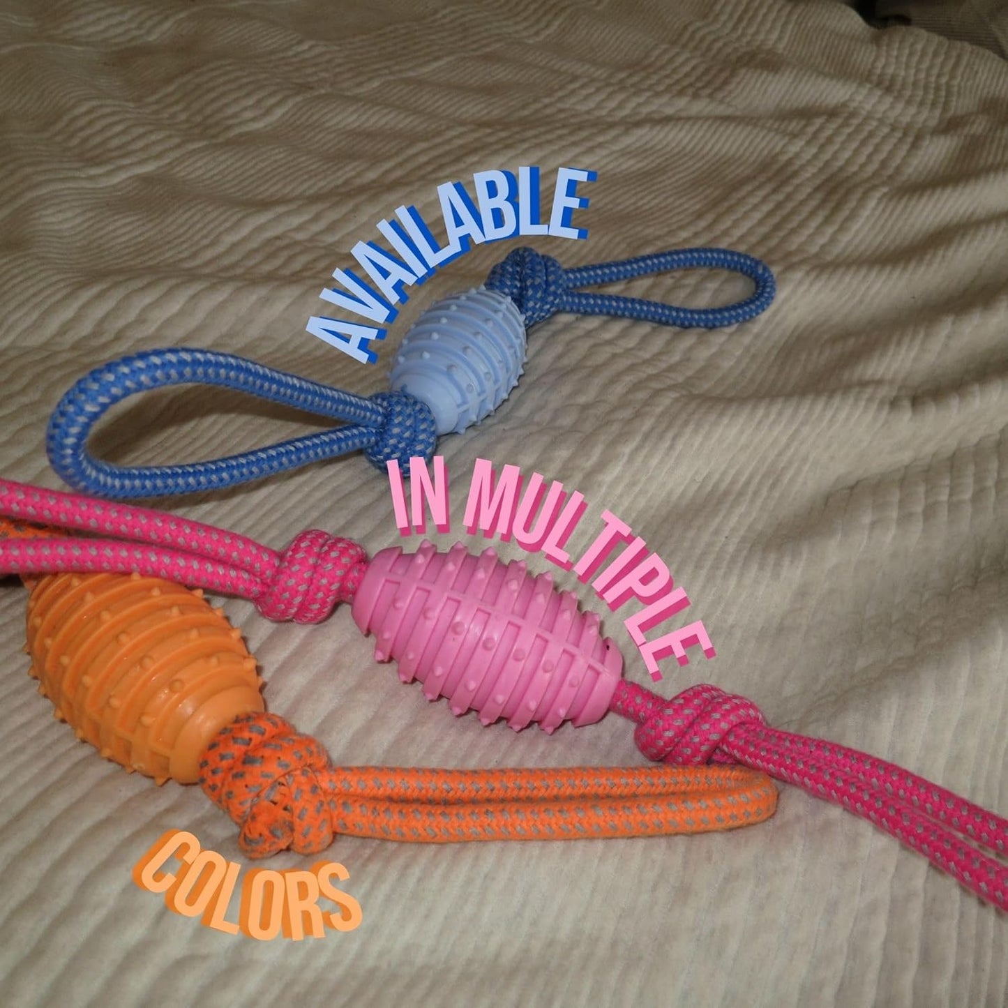 Doug's Dog Supplies Football Rope Toy for Tug - HEYBO