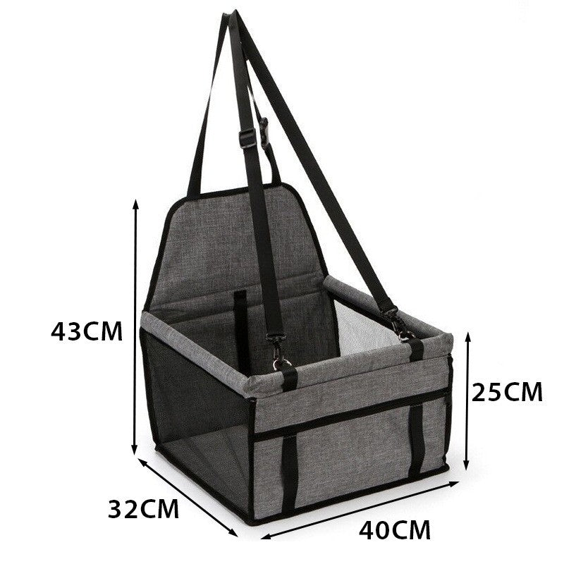 HEYBO Pet Reinforce Car Seat Breathable Mesh Dog Car Seat with Safety Belt - HEYBO