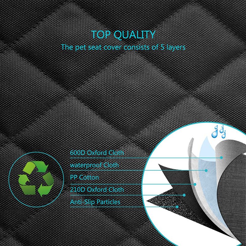 HEYBO Waterproof Nonslip Pet Seat Mat for Cars - HEYBO