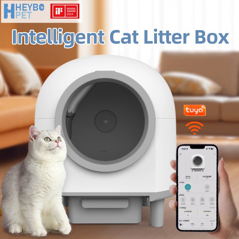 HEYBO Smart Automatic Cat Litter Box With Data Recording - HEYBO