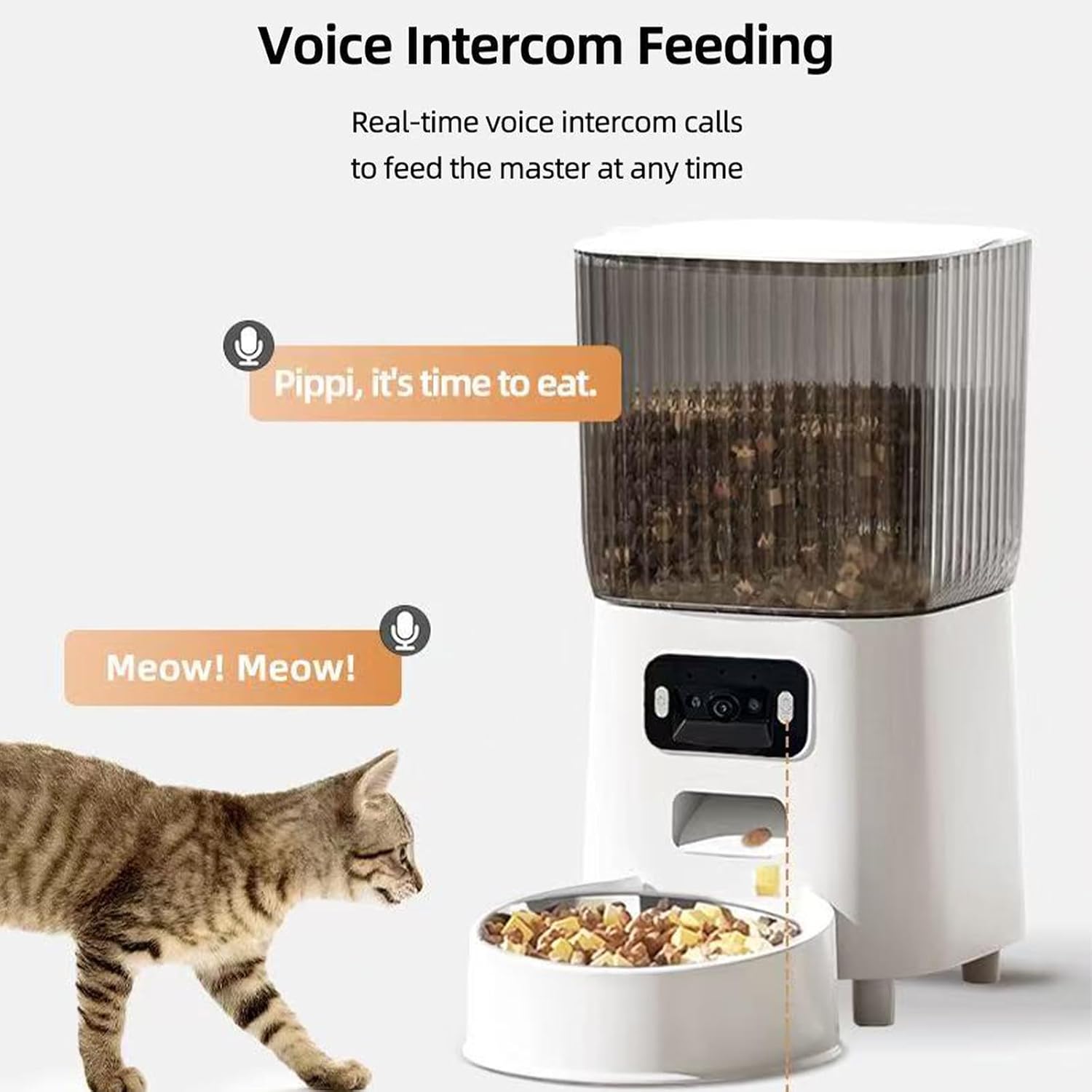 HEYBO 5L Automatic Food Dispenser Dog Cat Smart Pet Feeder Wifi App Remote Control Automatic Pet Timed Feeder for Dog and Cat - HEYBO