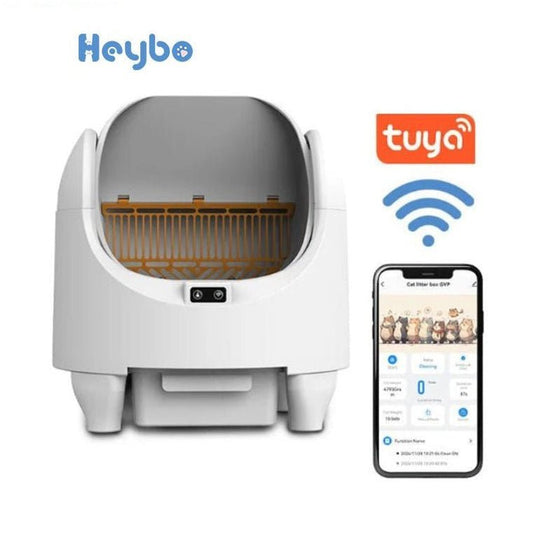 HEYBO Open Top Smart Cat Litter Box — Automatic Self - Cleaning US spot delivery within 3 days - HEYBO