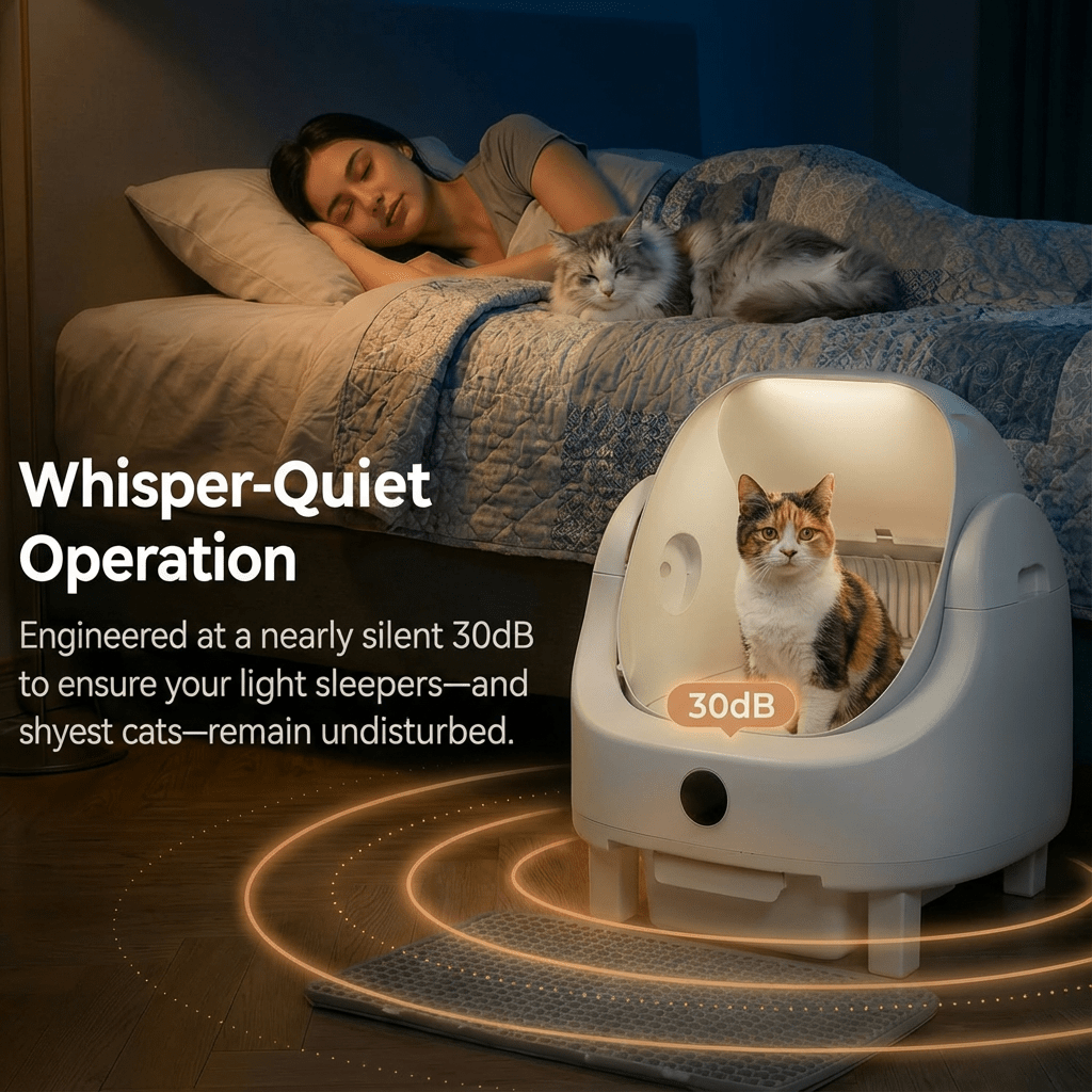 HBZH - ICB - 20 Open - Top Smart Cat Litter Box | App - Controlled & Large Capacity (US/EU Stock) - HEYBO - HEYBO