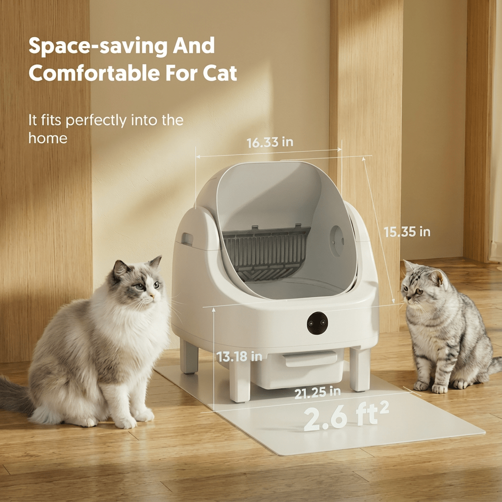HBZH - ICB - 20 Open - Top Smart Cat Litter Box | App - Controlled & Large Capacity (US/EU Stock) - HEYBO - HEYBO