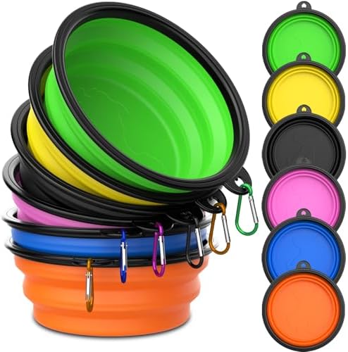 HEYBO Foldable Collapsible Dog Bowl Portable Travel Pet Bowl - HEYBO