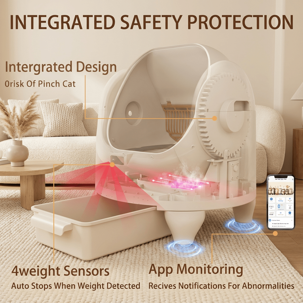 HBZH - ICB - 20 Open - Top Smart Cat Litter Box | App - Controlled & Large Capacity (US/EU Stock) - HEYBO - HEYBO