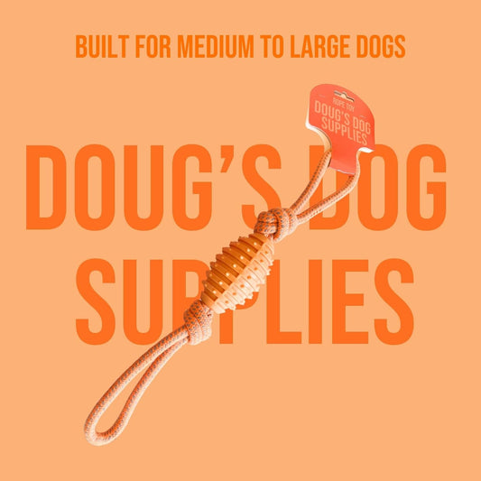Doug's Dog Supplies Football Rope Toy for Tug - HEYBO