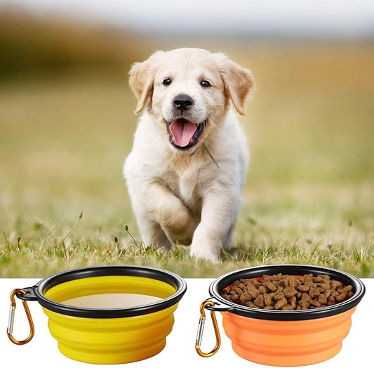 HEYBO Foldable Collapsible Dog Bowl Portable Travel Pet Bowl - HEYBO