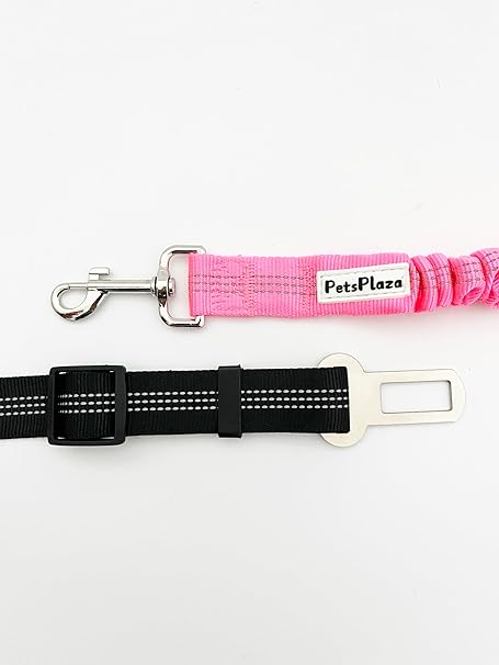 HEYBO Retractable Dog Car Harness Adjustable Dog Seat Belt for Vehicl - HEYBO