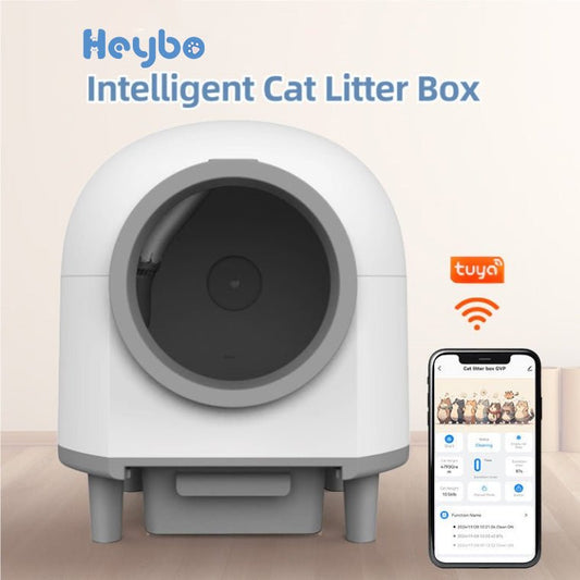 HEYBO Smart Automatic Cat Litter Box With Data Recording - HEYBO