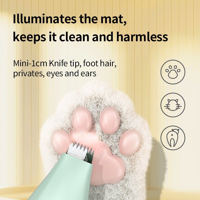 HEYBO Low Noise Grooming Kit Pet Cat Dog Ceramic 3 in 1 Hair Trimmer Set - HEYBO