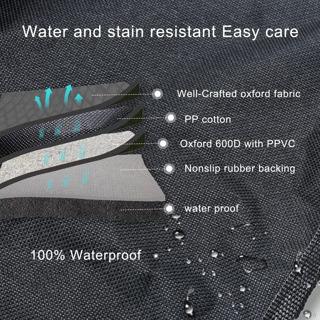 HEYBO Foldable Waterproof and Stain - Resistant Dog Car Seat Mat Cover - HEYBO