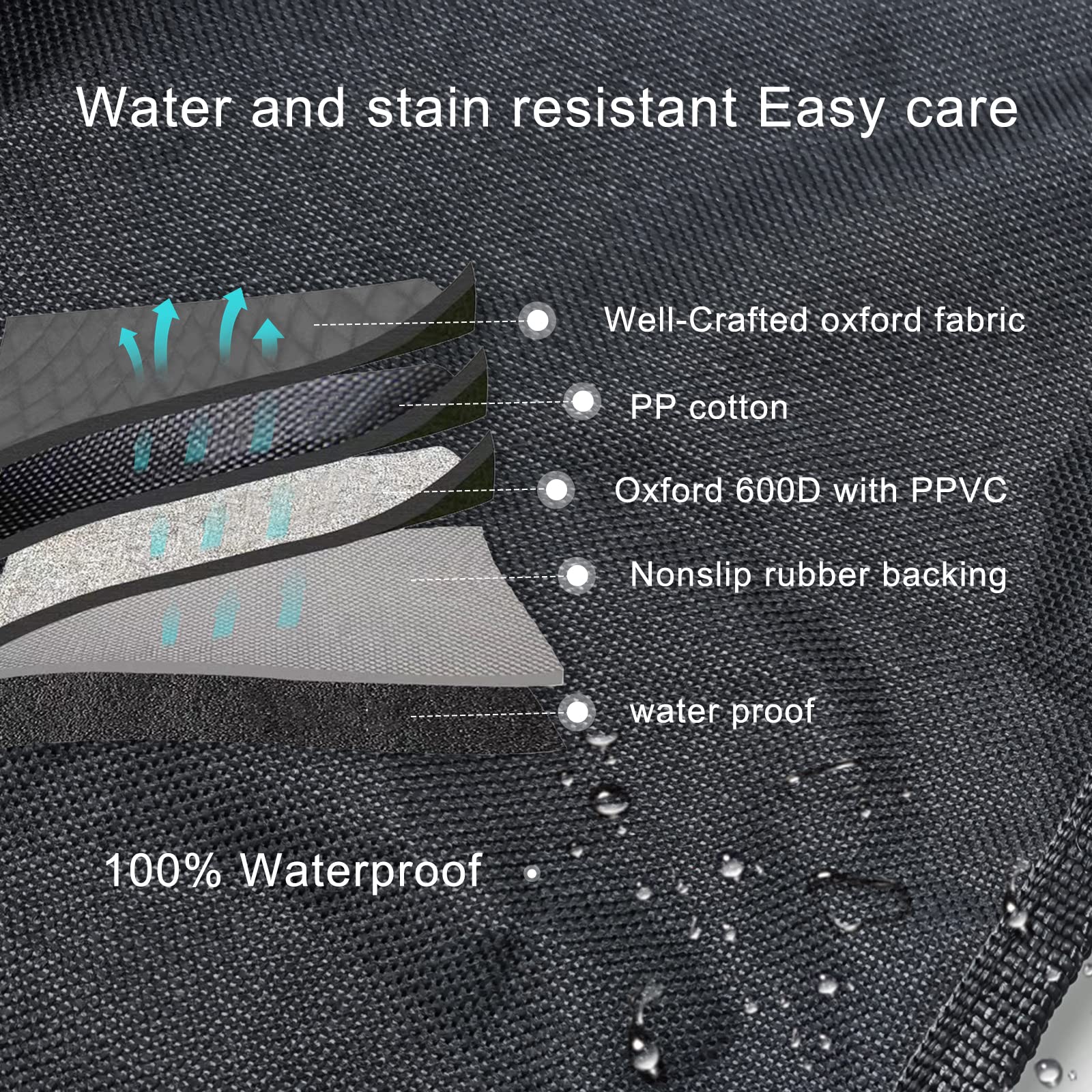 HEYBO Foldable Waterproof and Stain - Resistant Dog Car Seat Mat Cover - HEYBO