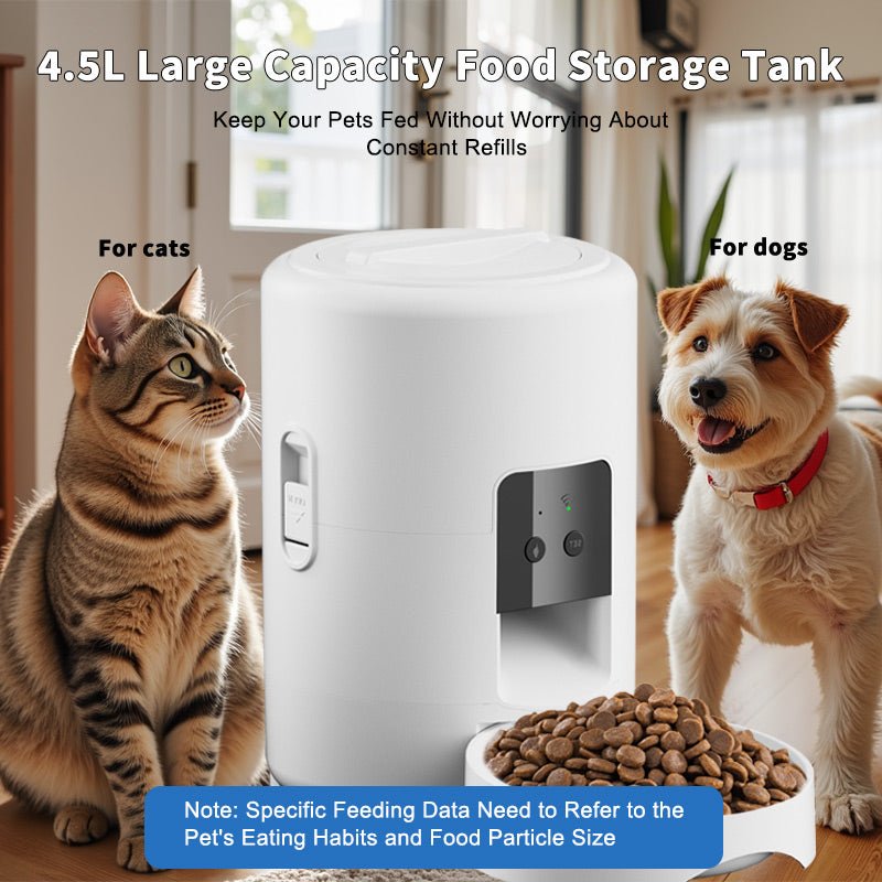 HEYBO Automatic Cat Feeder Timed Pet Feeder for Cat Dog Small - Pet - HEYBO