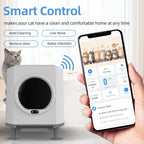 HEYBO Automatic Cat Litter Box Closed — Self - Cleaning & Quiet Operation - HEYBO