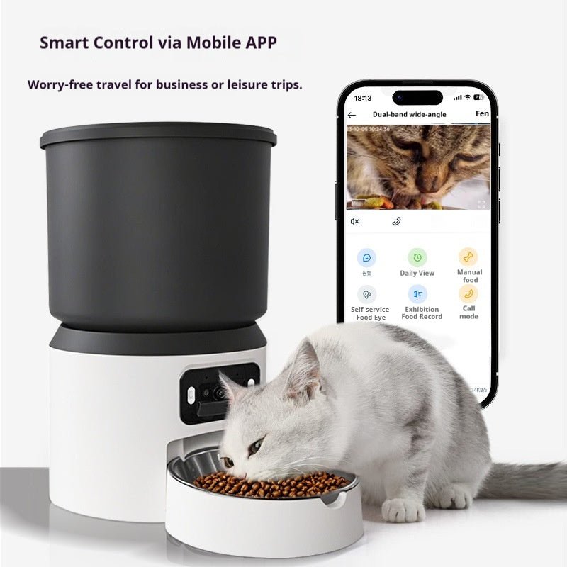 HEYBO Pet Feeder Smart 4L Automatic Cat Feeder with Camera Smart Pet Feeder for Cat and Dog - HEYBO
