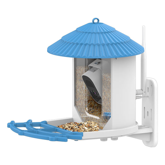 HEYBO Bird Recognition Solar Low Power Outdoor Smart Wild Bird Feeder Camera - HEYBO