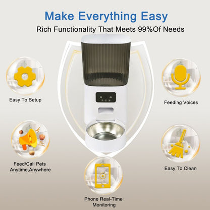 HEYBO Pet Feeder Automatic Camera | Automatic, App Control - HEYBO