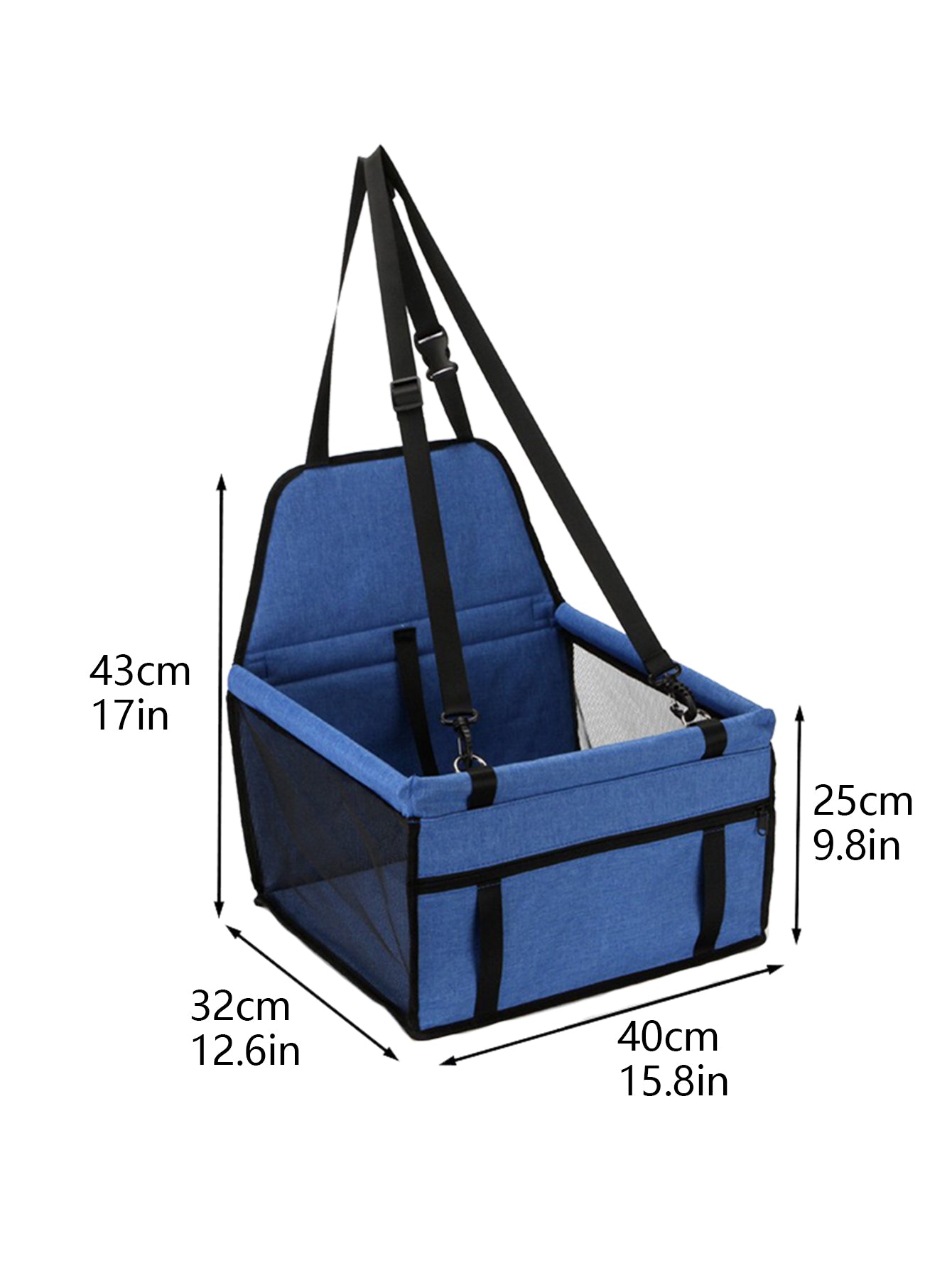 HEYBO Pet Reinforce Car Seat Breathable Mesh Dog Car Seat with Safety Belt - HEYBO