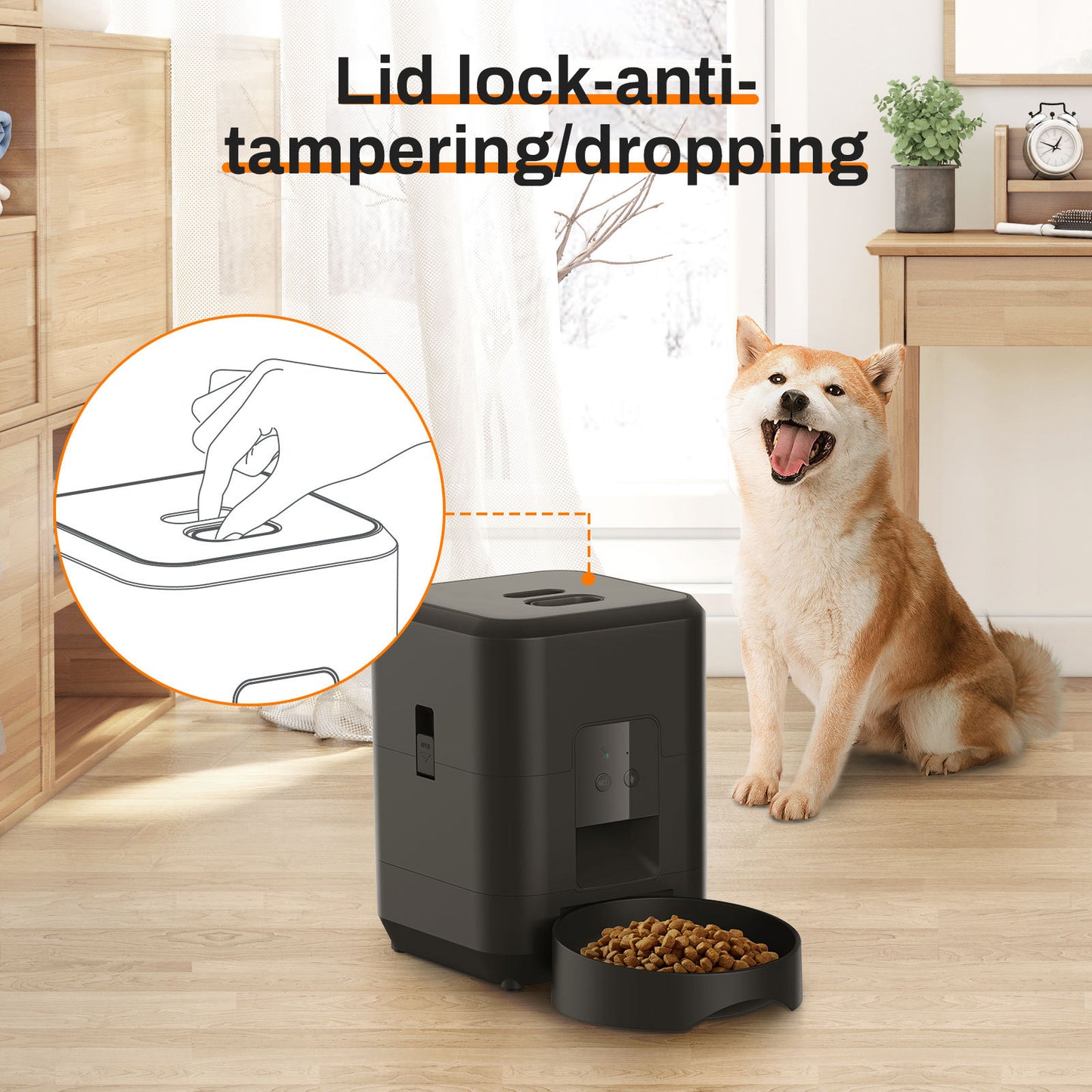 HEYBO 2L intelligent pet feeder automatically feeds pets - HEYBO
