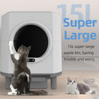 HEYBO Automatic Cat Litter Box Closed — Self - Cleaning & Quiet Operation - HEYBO