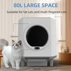HEYBO Automatic Cat Litter Box Closed — Self - Cleaning & Quiet Operation - HEYBO