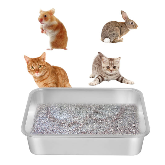 HEYBO Stainless Steel Cat Litter Box With Antibacterial And Deodorizing - HEYBO