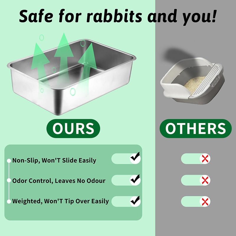 HEYBO Stainless Steel Cat Litter Box With Antibacterial And Deodorizing - HEYBO