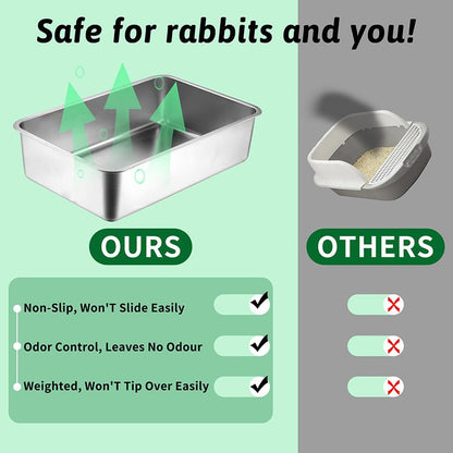 HEYBO Stainless Steel Cat Litter Box With Antibacterial And Deodorizing - HEYBO