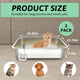 HEYBO Stainless Steel Cat Litter Box With Antibacterial And Deodorizing - HEYBO