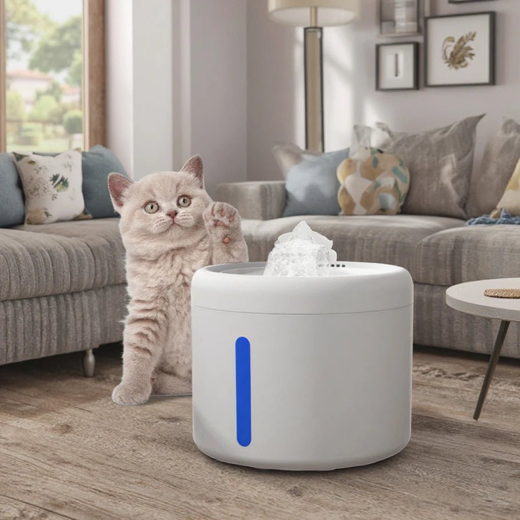 HEYBO Cat Water Fountain Motion Detector Water Fountain for Cats - HEYBO