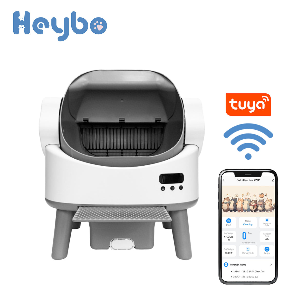 HBZH-ICB-24 Open-Top Smart Cat Litter Box