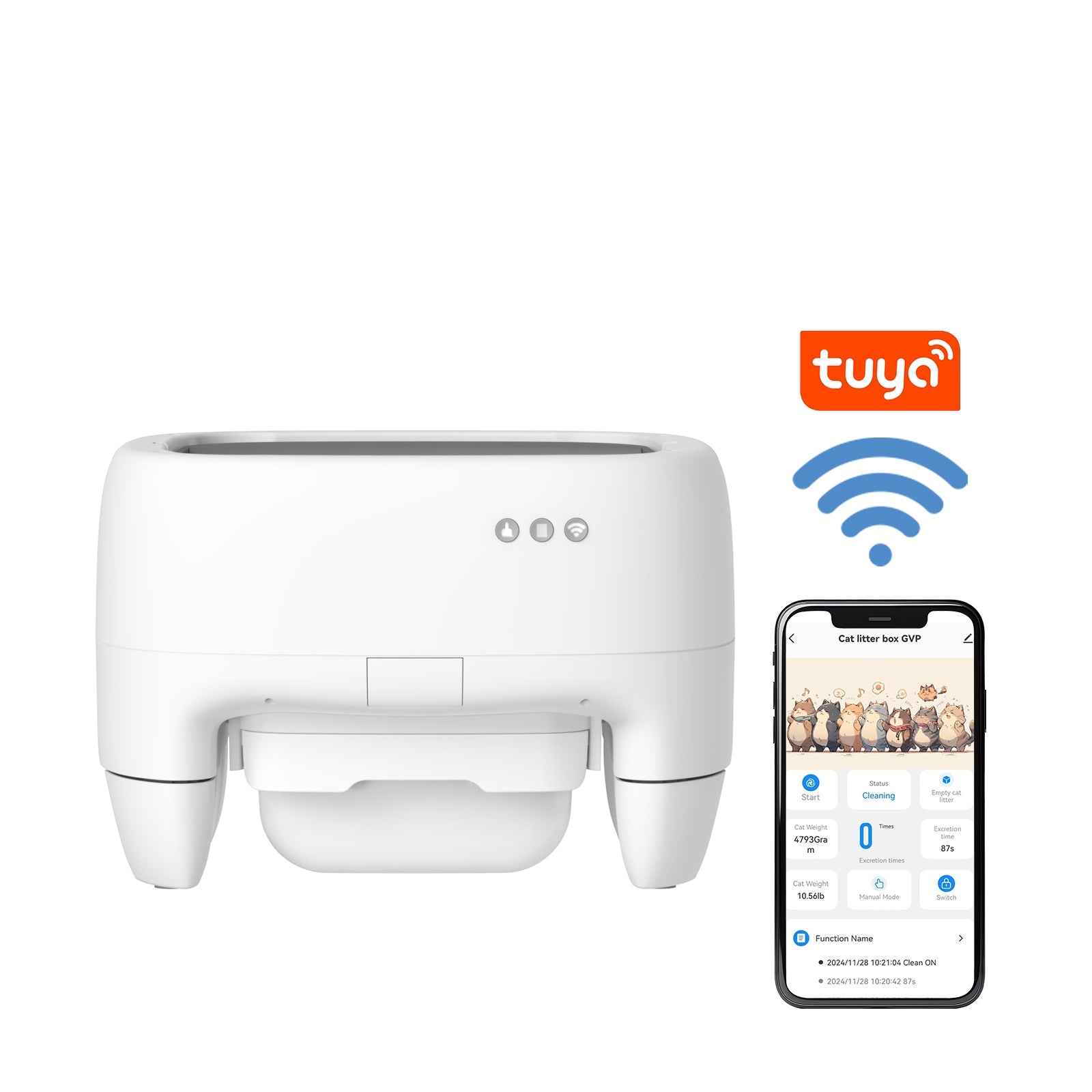 Open-Top Smart Litter Box Standard - HBZH-ICB-16