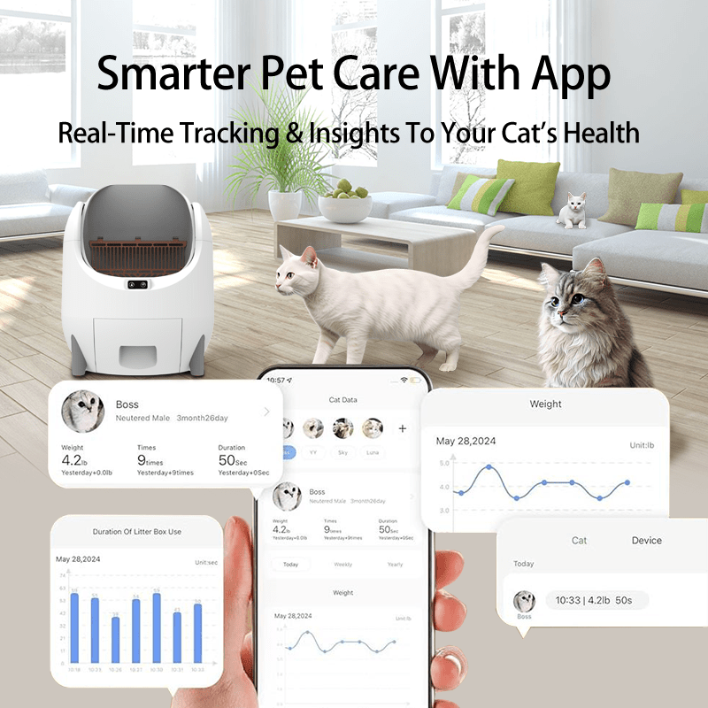 Open-Top Smart Cat Litter Box OEM product image 3