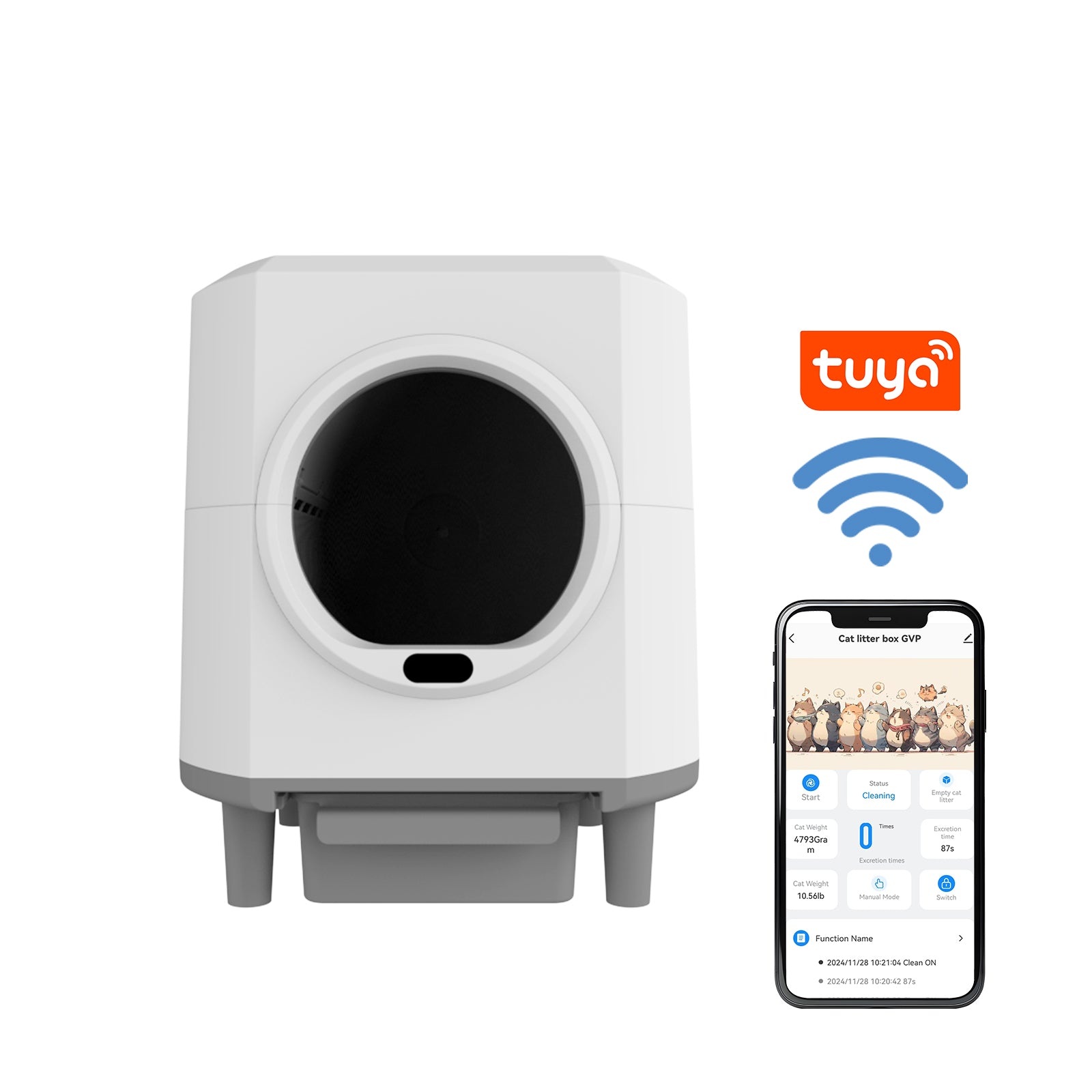 Open-Top Smart Litter Box XL - HBZH-ICB-19